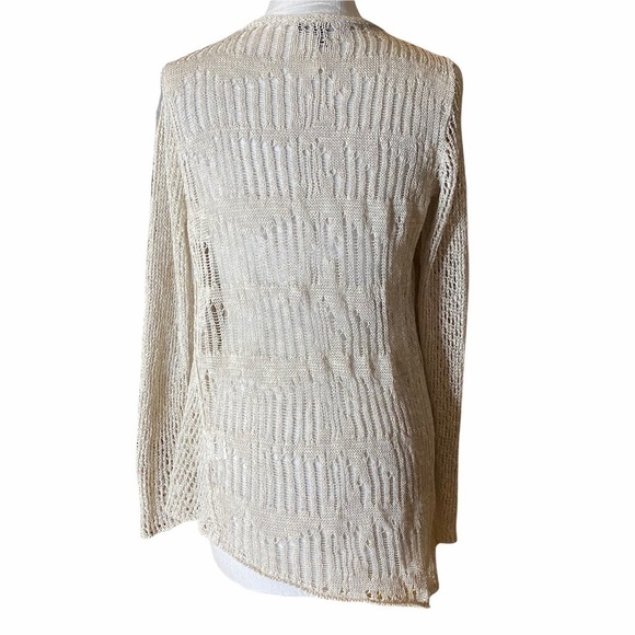 Eileen Fisher Open Weave Crochet Sweater. Size S - Picture 3 of 7